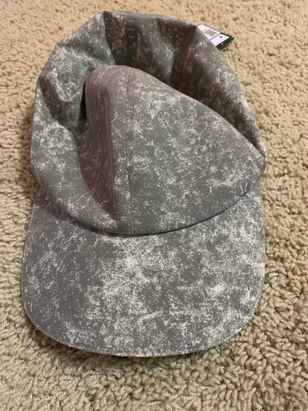 NWT Men’s Lululemon Fast and Free Run Hat Gray Pattern Running Cap One Size - Picture 3 of 8